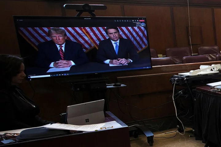 Trump news – live: Prosecutors have recording of Trump speaking to witness in hush money criminal case