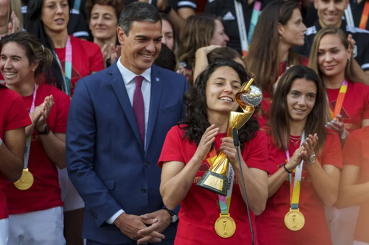 Spain's acting prime minister calls Women's World Cup champions an inspiration for youth