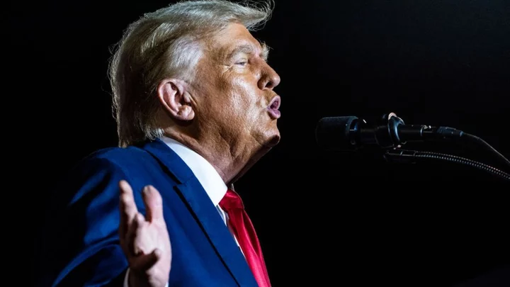 Trump seeks to halt gag order in election meddling case