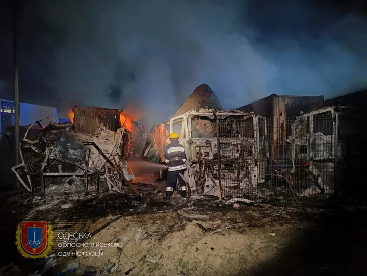 Ukraine-Russia war – live: Fire rips through Odesa hotel after two-hour Putin drone strike