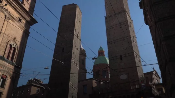 Bologna’s leaning Century Garisenda tower sealed off by police over fears it could collapse