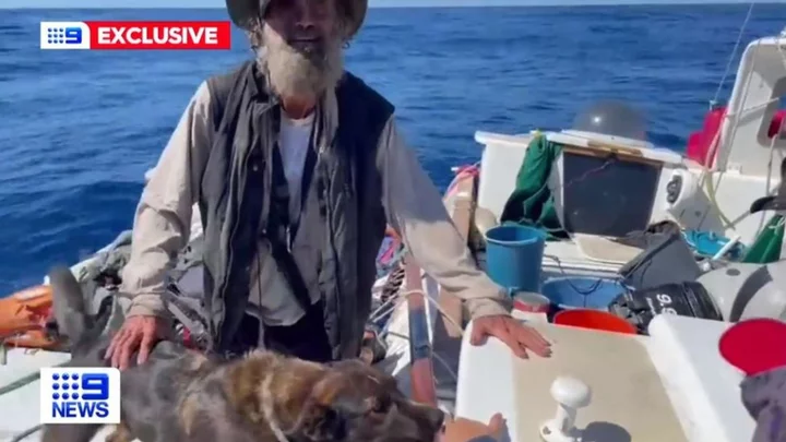 Australian sailor and his dog survive two months at sea