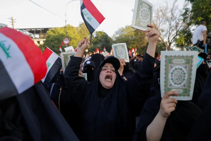 Several thousand Iraqis protest over Koran burnings in Sweden, Denmark