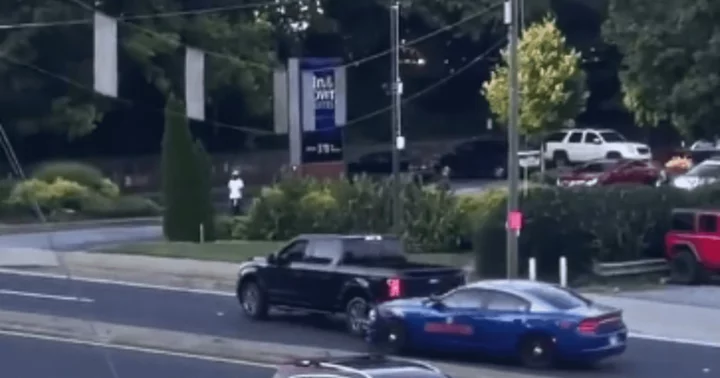 Video shows Atlanta police chase ending in carnage after fleeing truck slams into pedestrians