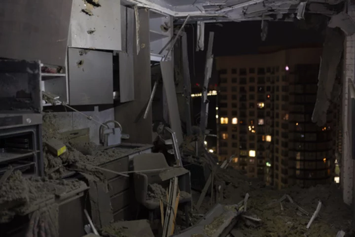 Two hospitalized, buildings damaged in Kyiv by Russian drone strike overnight