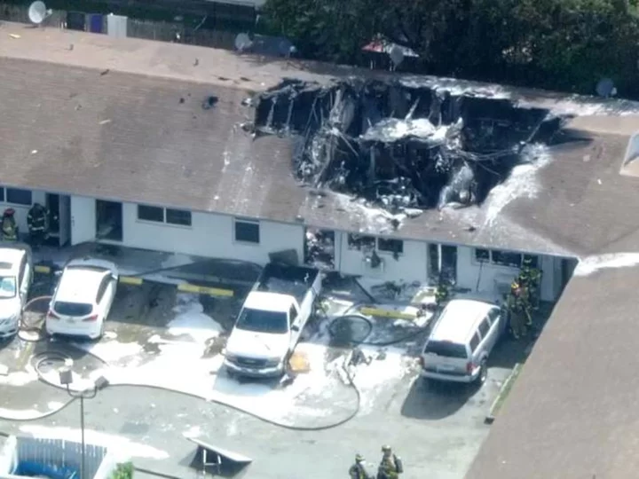 2 injured when a fire rescue helicopter crashes in Pompano Beach, Florida