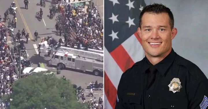 Who is Justin Dodge? Denver police sergeant who was hit by fire truck during Nuggets parade loses limb