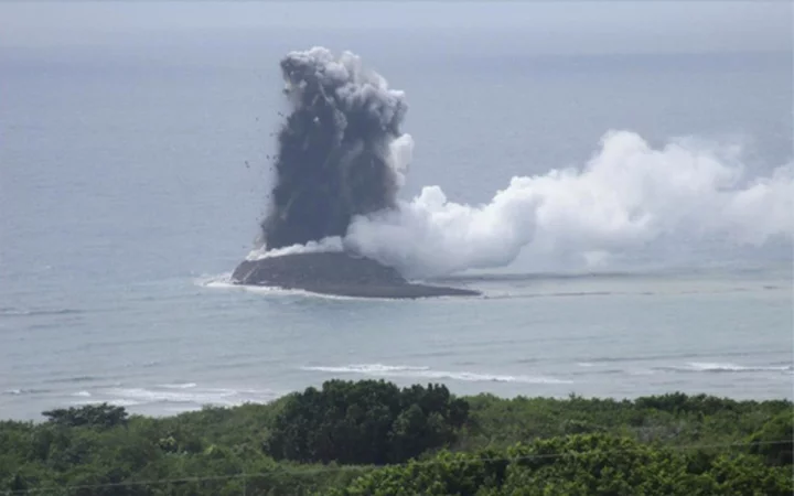 New island emerges after undersea volcano erupts off Japan, but experts say it may not last long