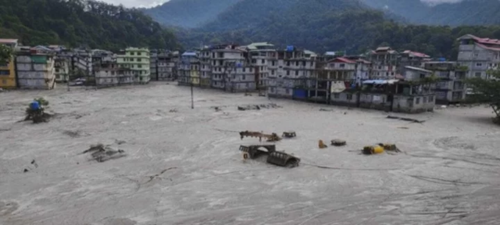 Deaths rise to 47 after an icy flood swept through India's Himalayan northeast