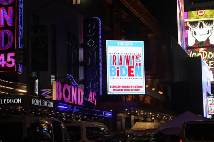 Biden tells a Broadway theater packed for fundraiser that Trump is determined to destroy the nation