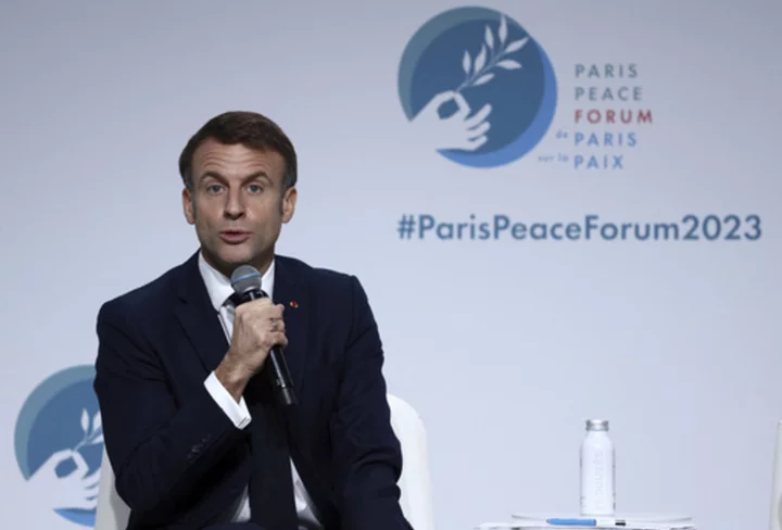 France's Macron says melting glaciers are 'an unprecedented challenge for humanity'