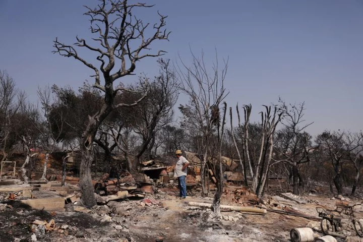 Wildfires in Greece burn for fifth day as another heatwave hits