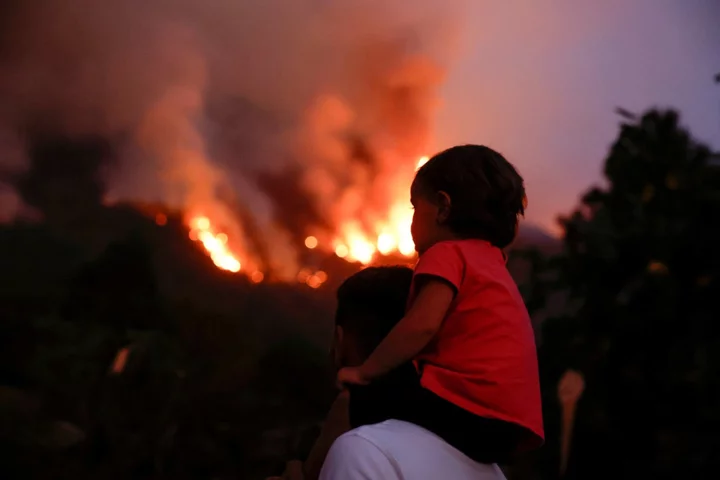 Firefighters battle to stop Tenerife’s worst wildfires in decades