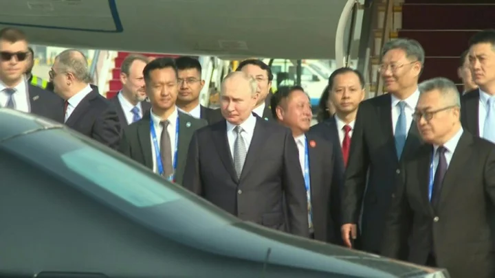 Putin in China to meet 'dear friend' Xi