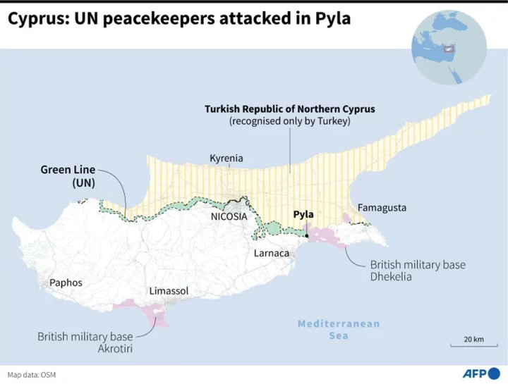 Tense calm in divided Cyprus after UN says peacekeepers attacked