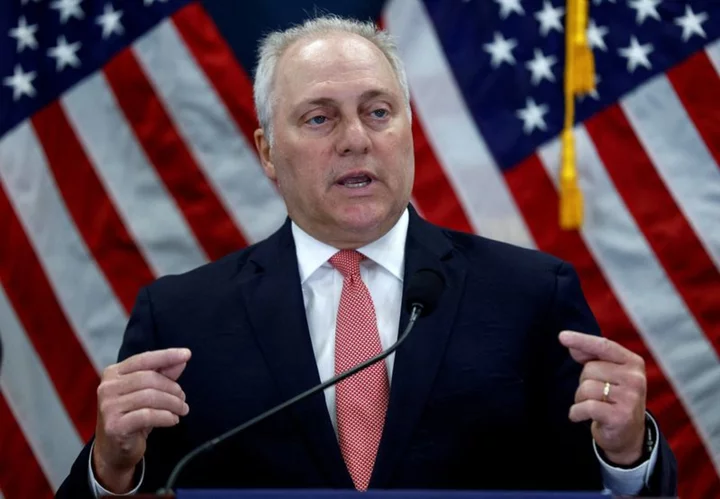 US House's Scalise, Jordan locked in two-way speaker race, for now