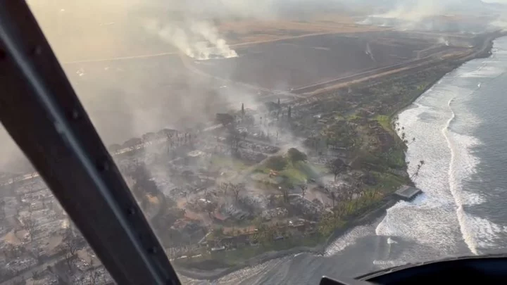Hawaii wildfires raze resort city on Maui island, killing dozens