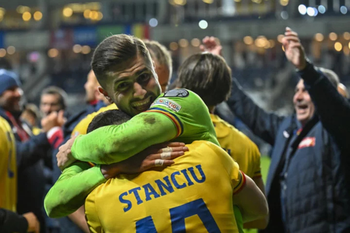 Romania clinches Euro 2024 spot with 2-1 victory over Israel