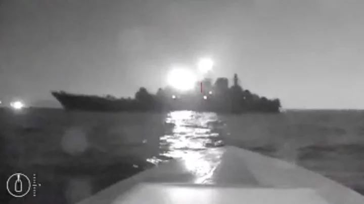 Russian warship damaged in Ukrainian attack on Novorossiysk naval base - sources