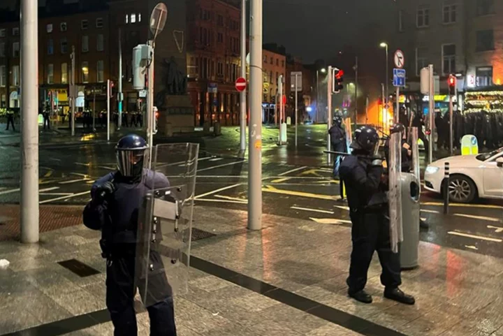 Clashes in Dublin after children injured in suspected stabbing