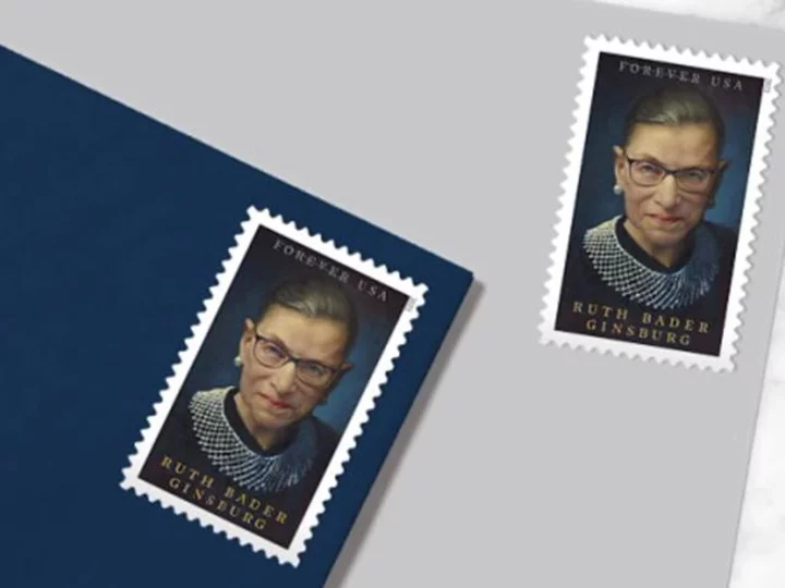 Ruth Bader Ginsburg honored on new postage stamp