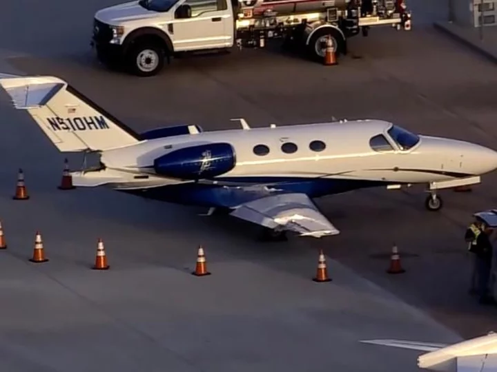 Houston airport had to ground all flights after a private jet departed 'without permission' and collided with another jet, FAA says