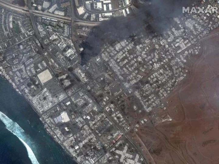 Before-and-after satellite images show Maui wildfires damage