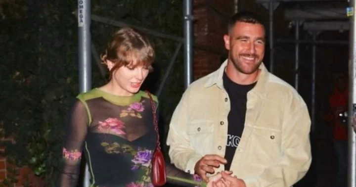 Internet waves the green flag for Travis Kelce amid rumors he asked Taylor Swift's security guard to step aside so he can take over