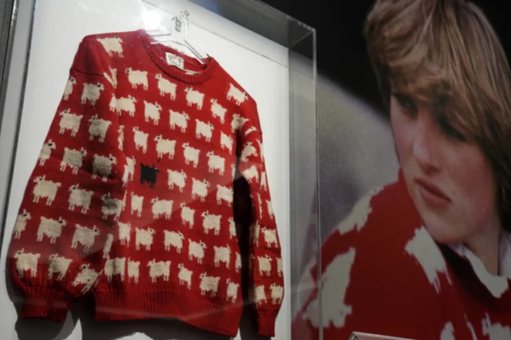 Baa-gain? Iconic sheep sweater worn by Princess Diana could fetch $50,000 at auction