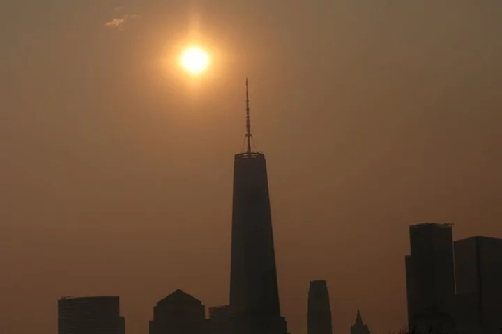 Smoky haze parked over U.S. East Coast, with relief seen as days away