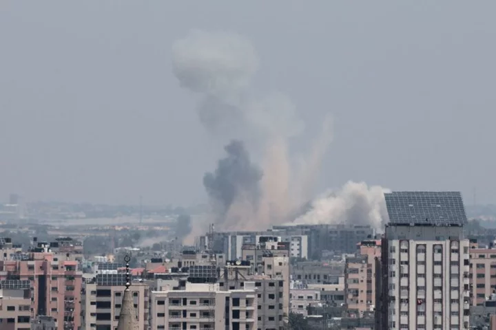 Israel hits targets in Gaza, rocket sirens sound in Tel Aviv