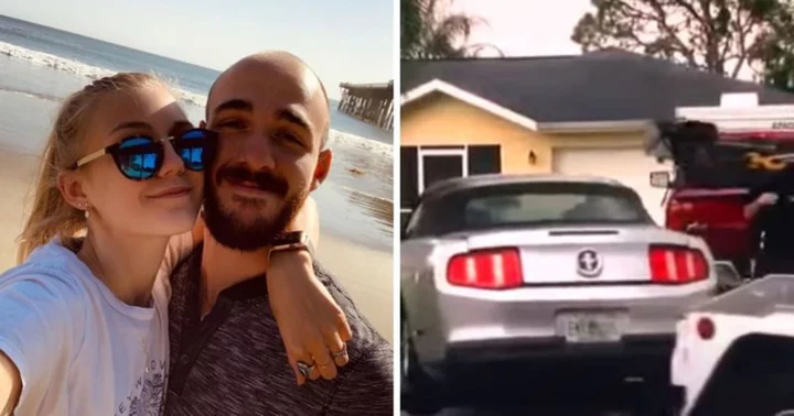 Internet dives into theory about Brian Laundrie's mom's role in his death as she steps out in his Mustang