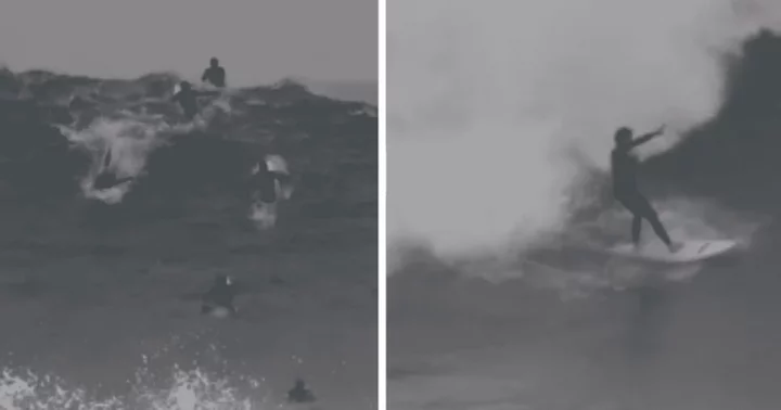 Hurricane Hilary: The truth behind the viral video of surfers riding massive storm waves in California