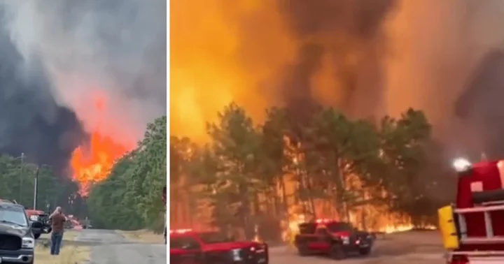 Texas wildfires force thousands to evacuate as massive blaze ravages 1200 acres of land