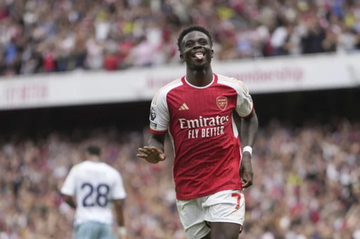 Saka sparkles as Arsenal opens EPL season with win. Newcastle sends statement by dismantling Villa