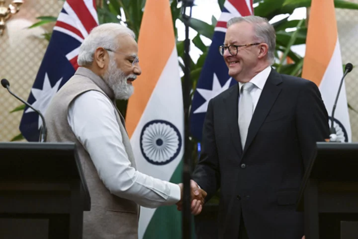 Indian Prime Minister Modi strikes new agreements on migration and green hydrogen in Australia