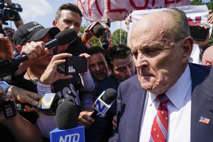 Rudy Giuliani pleads not guilty in Georgia election case, won't attend arraignment hearing