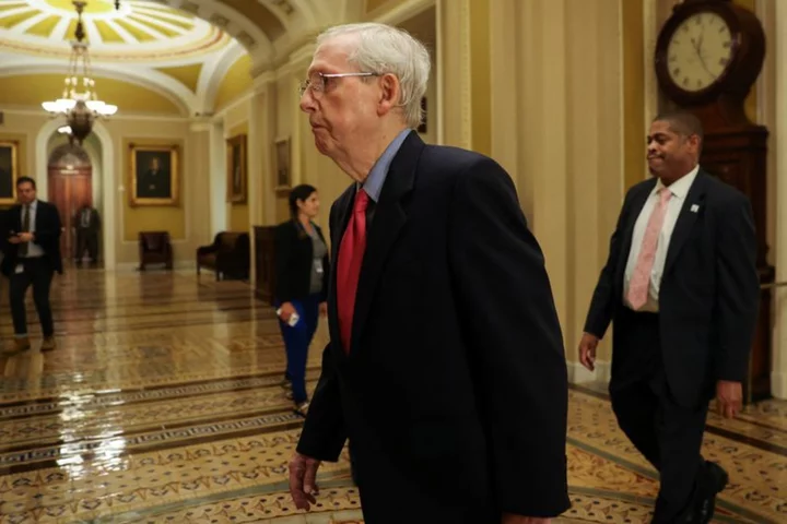 McConnell says he will finish his term in the Senate