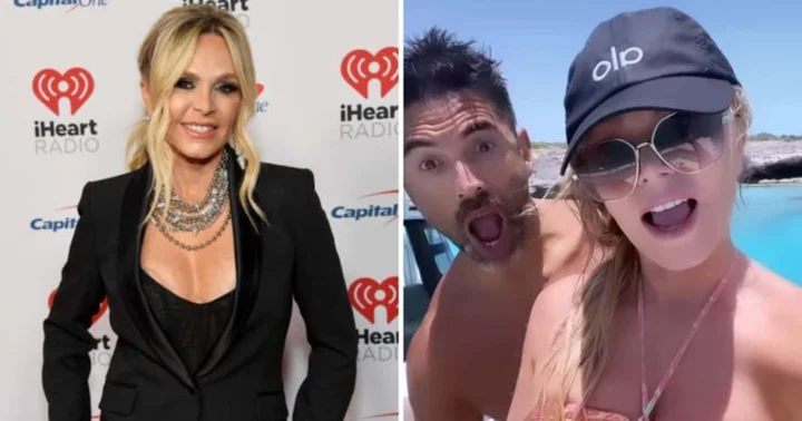 'Must not be a Christian anymore': Tamra Judge chastised over video of family twerking on boat to most 'revolting' song