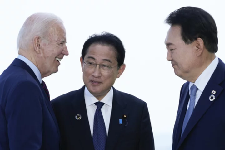 At Camp David, Biden aims to nudge Japan, South Korea toward greater unity in complicated Pacific