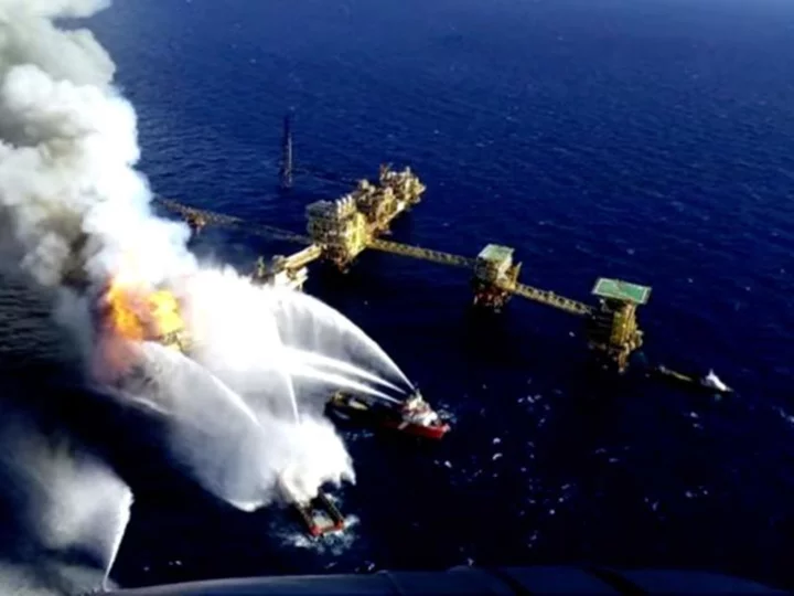 At least two dead in oil platform fire in Gulf of Mexico