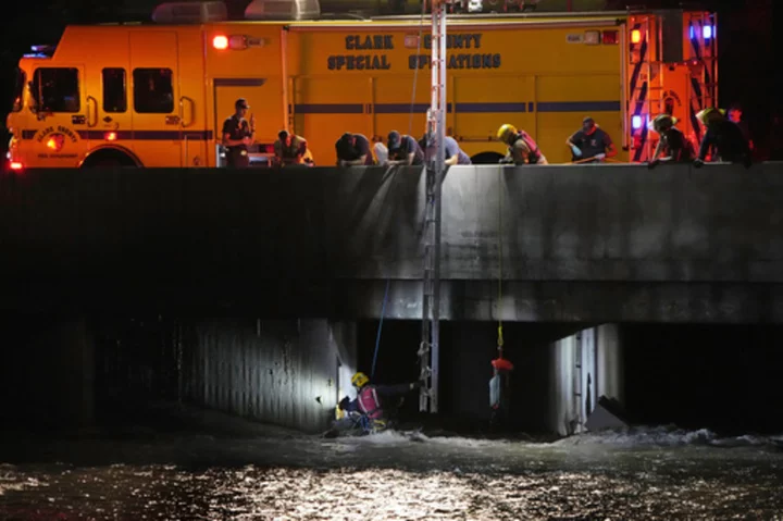 Las Vegas drying out after 2 days of heavy rainfall that prompted water rescues, possible drowning