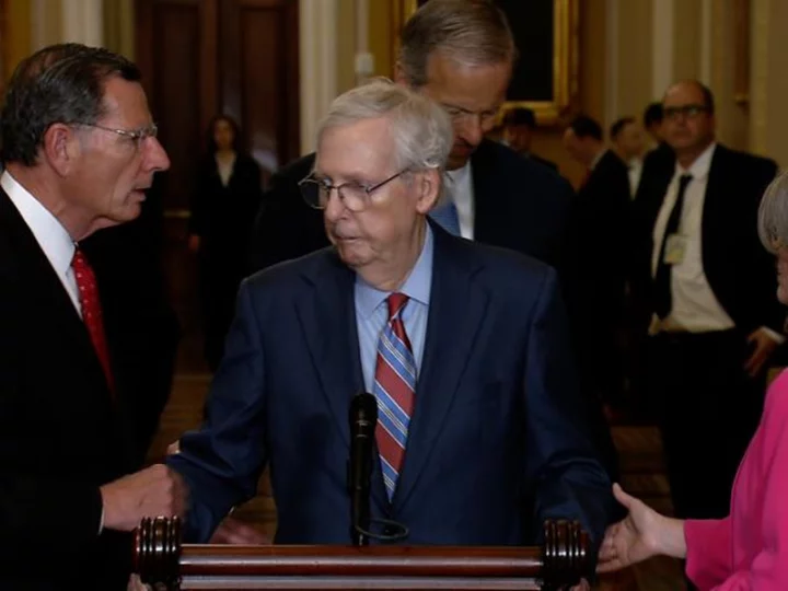 McConnell says he's 'fine' after freezing during news conference