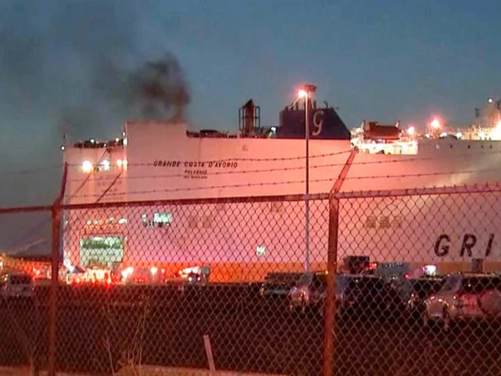 2 firefighters die responding to cargo ship fire in port of Newark