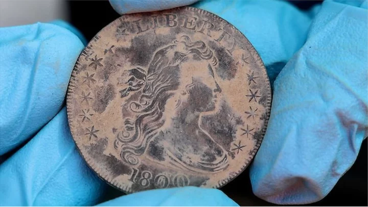 Coins and medal found in mysterious West Point time capsule from 1820s