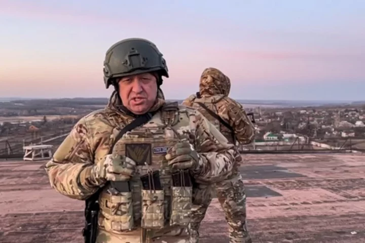 Russian mercenary chief who called for rebellion confirms he and his troops reached city in Russia