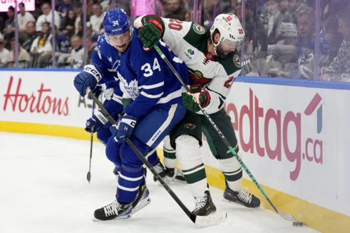 Auston Matthews gets another hat trick as the Toronto Maple Leafs beat the Minnesota Wild 7-4