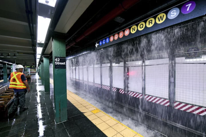 127-year-old water main gives way under NYC's Times Square, flooding streets, subways