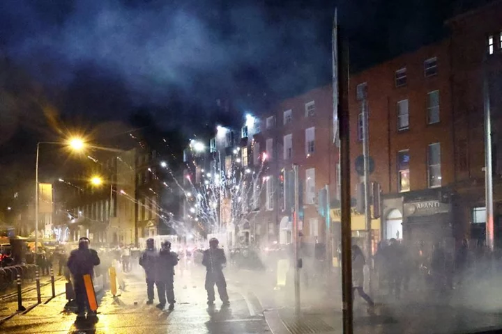 Riots erupt in Dublin after children stabbed