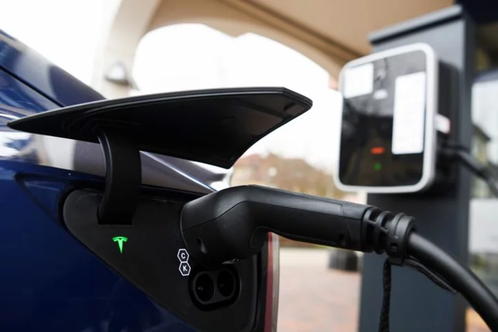 Exclusive-Tesla wins as Texas requires state-backed charging stations to include its plug